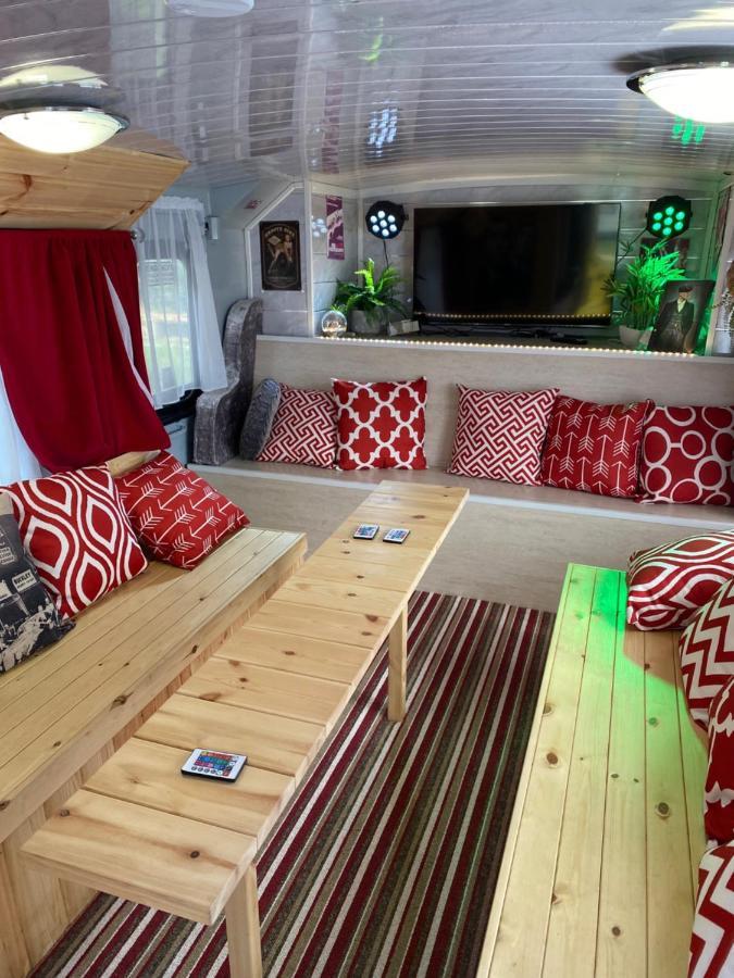 Campsite Double Decker Bus